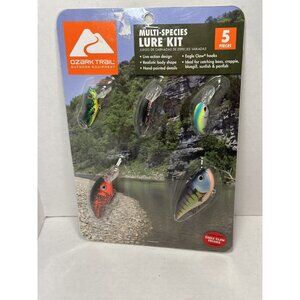 ozark trail 5 pack multi species lure kit fishing